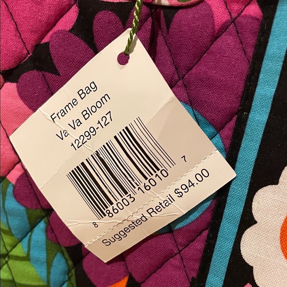 NWT Vera Bradley Vibrant Floral Women's Frame Bag - Picture 2 of 11